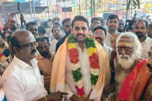 CSK Global Foundation Founder Honoured at Muthumariamman Temple Maha Kumbabhishekam, Pudukkottai