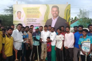 Cricket Tournament Honors Late S. Pandikumar at Bose Nagar